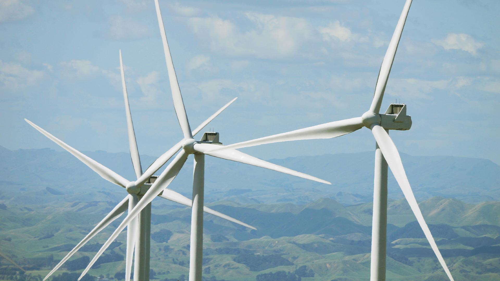 Wind turbines at Mercury